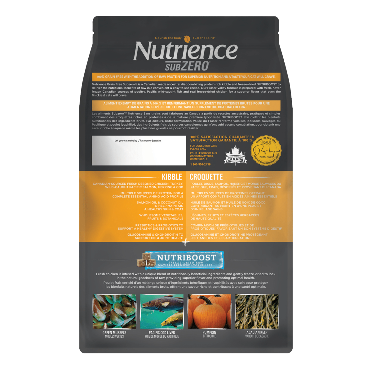 Nutrience Grain Free Subzero for Cats - Fraser Valley - 2 Packs (10 lbs) - Image 2