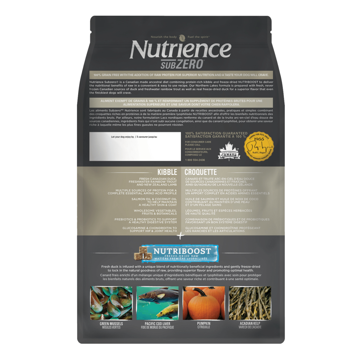 Nutrience Subzero Northern Lakes – Fish & Duck Dog Food (5lb) - Image 2