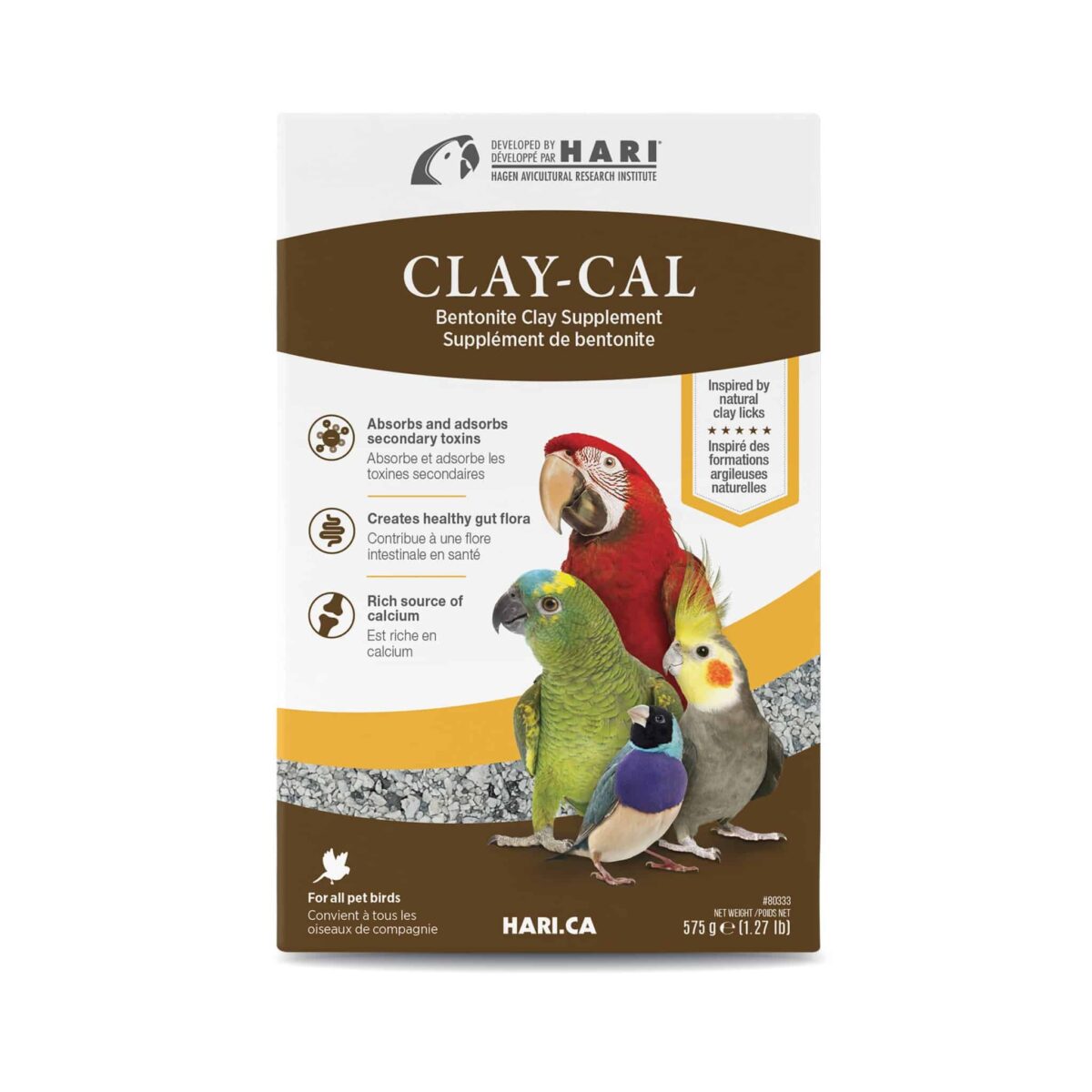 HARI Clay-Cal Bentonite Clay Supplement for Birds - 575 g (1.27 lb) - Image 4