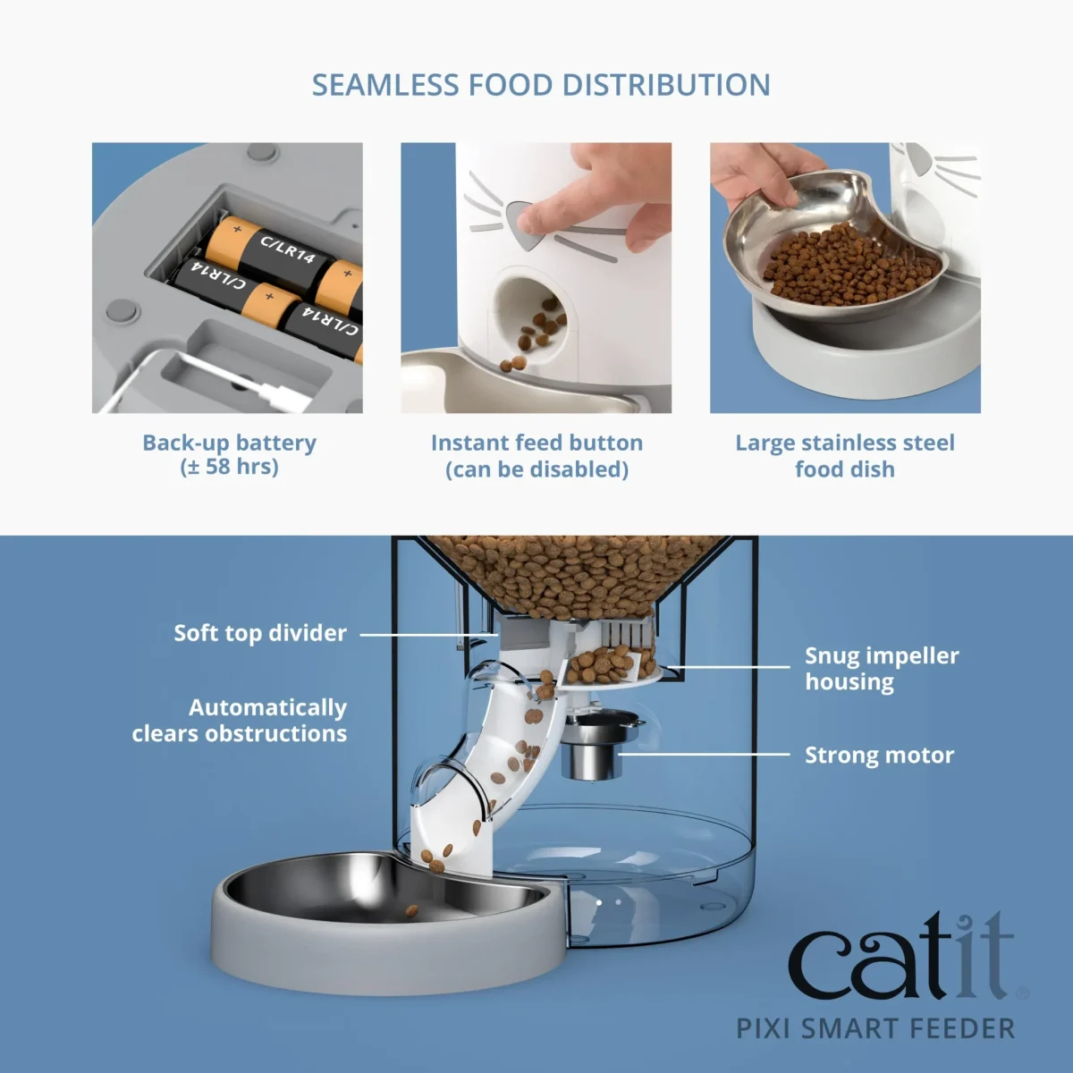Catit PIXI Smart Feeder, Automatic Cat Feeder - Image 2