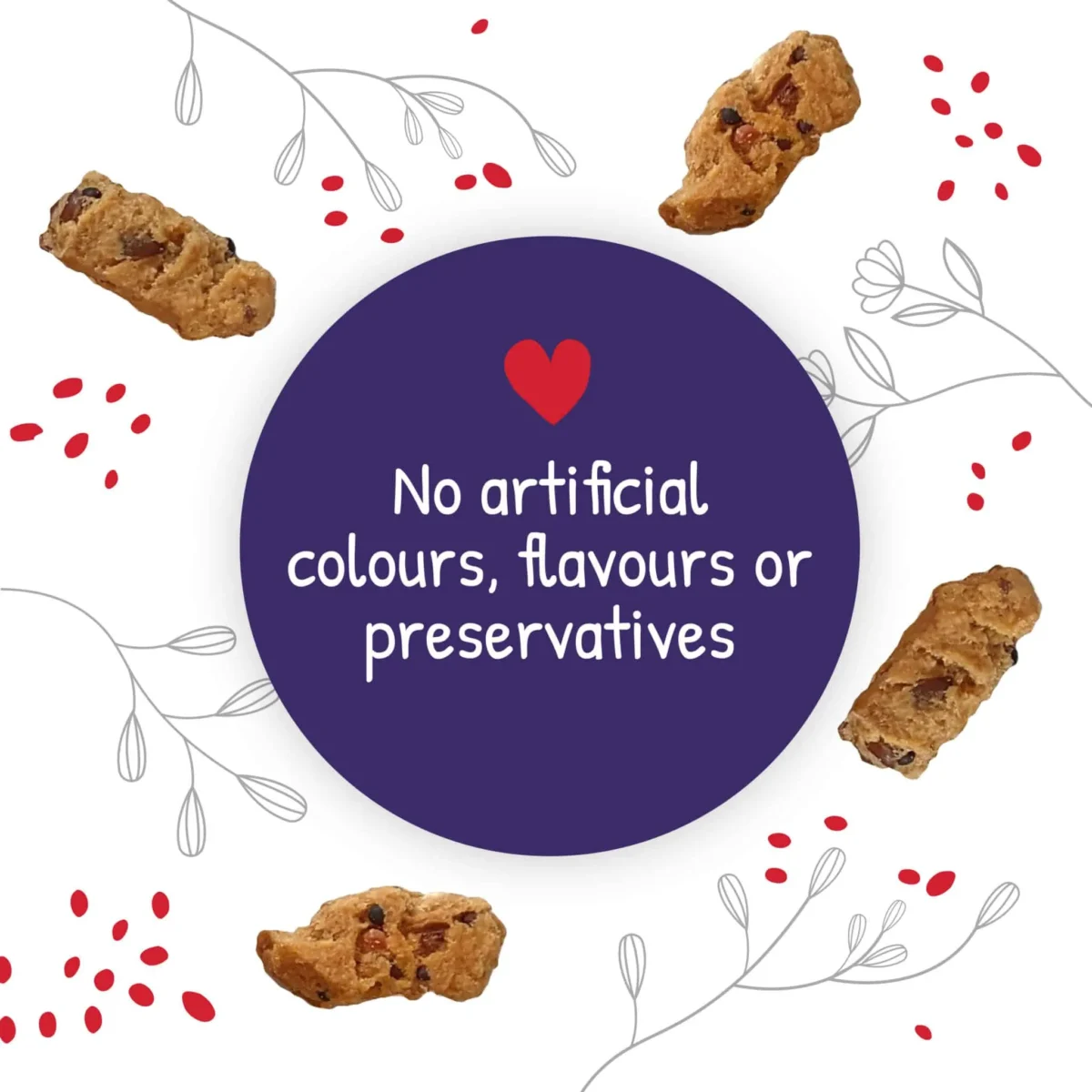 Little Foragers™ – Chili Snaps Oven Baked Parrot Treats 125 g 0.28 lb - Image 3