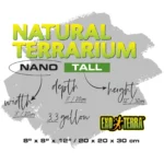 Natural Terrarium Nano Tall 8"WX8"Dx12"H - Image 4