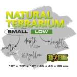 Natural Terrarium Small Low 1.5'WX1.5'Dx1'H - Image 5