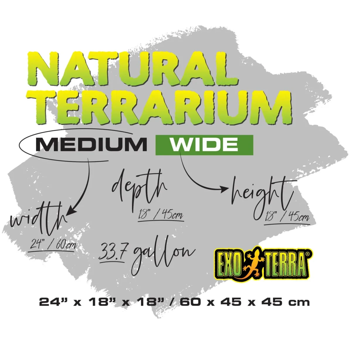 Natural Terrarium Medium Wide 2'WX1.5'Dx1.5'H - Image 4