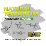 Natural Terrarium Medium Wide 2'WX1.5'Dx1.5'H - Image 4