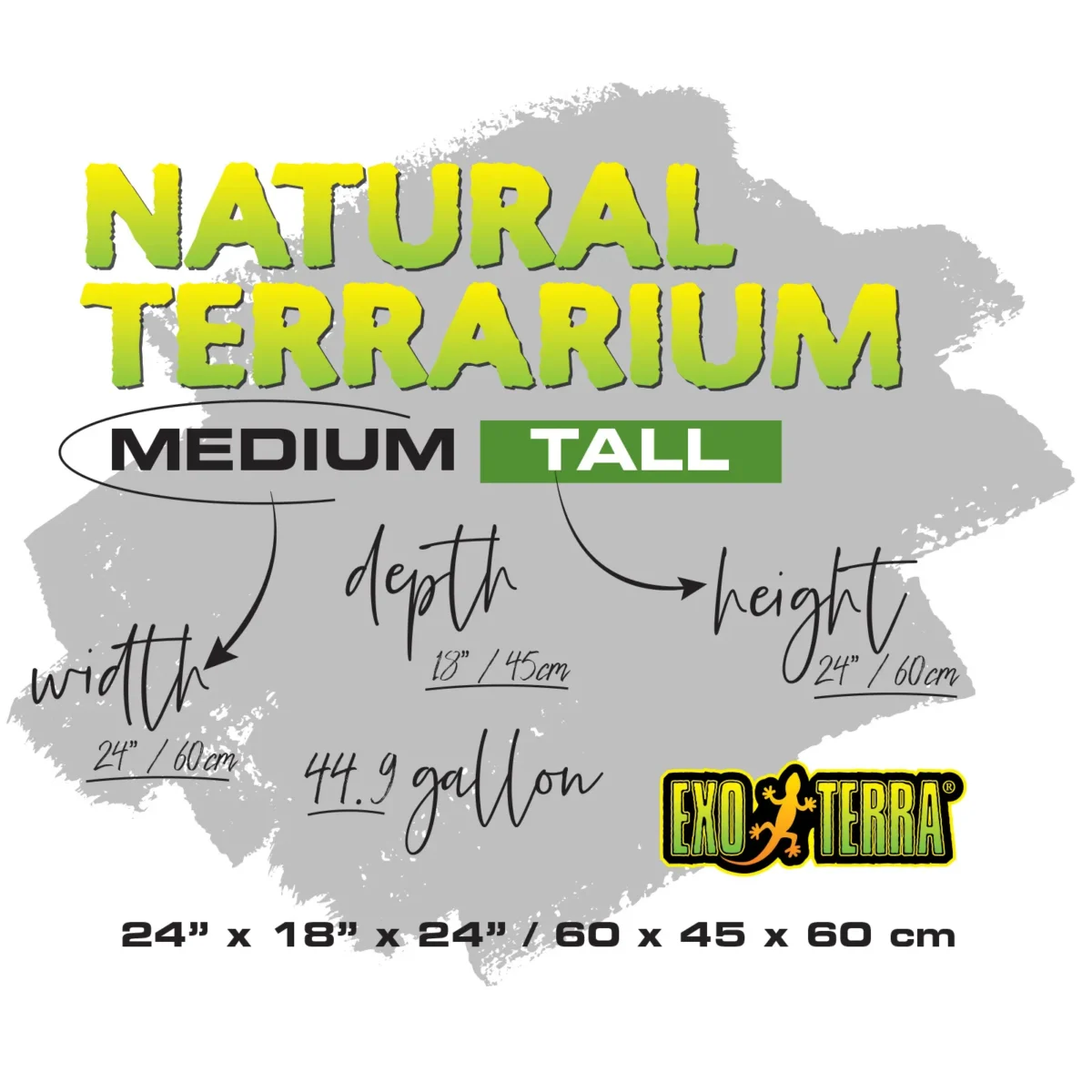 Exo-Terra Natural Terrarium Medium Tall 2'WX1.5'Dx2'H - Image 5