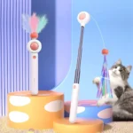 Petgravity 2-in-1 Retractable Spring Bar Wand with Tassel Cat Stick Toy - Image 2