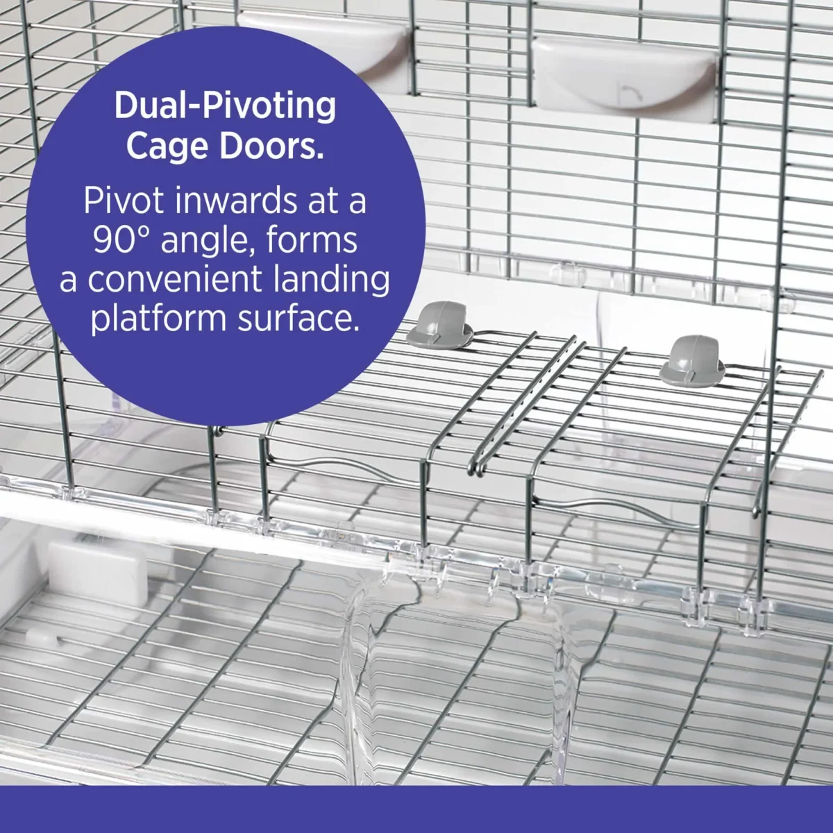 Bird Cage for Very Small to Small Birds, Model L01, Small Wire, Single Height - Image 3