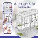 Bird Cage for Very Small to Small Birds, Model M01, Small Wire, Single Height - Image 3
