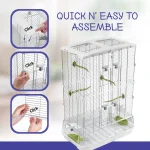 Bird Cage for Very Small to Small Birds, Model M02, Small Wire, Double Height - Image 4