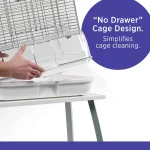 Bird Cage for Very Small to Small Birds, Model M02, Small Wire, Double Height - Image 9