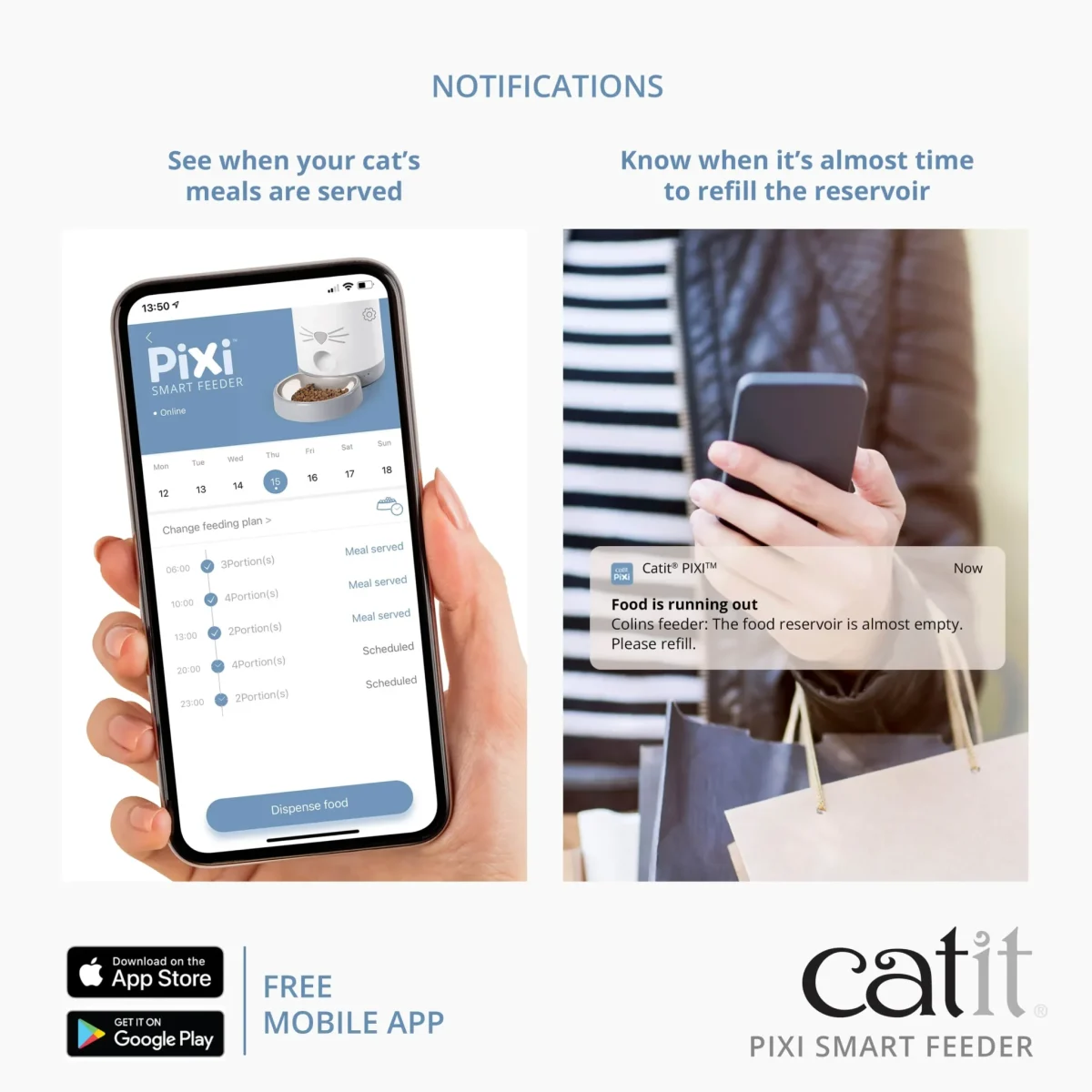 Catit PIXI Smart Feeder, Automatic Cat Feeder - Image 6