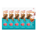 Catit Creamy Treats - Tuna - (4x10g per pack) (Combo of 5 Pack)