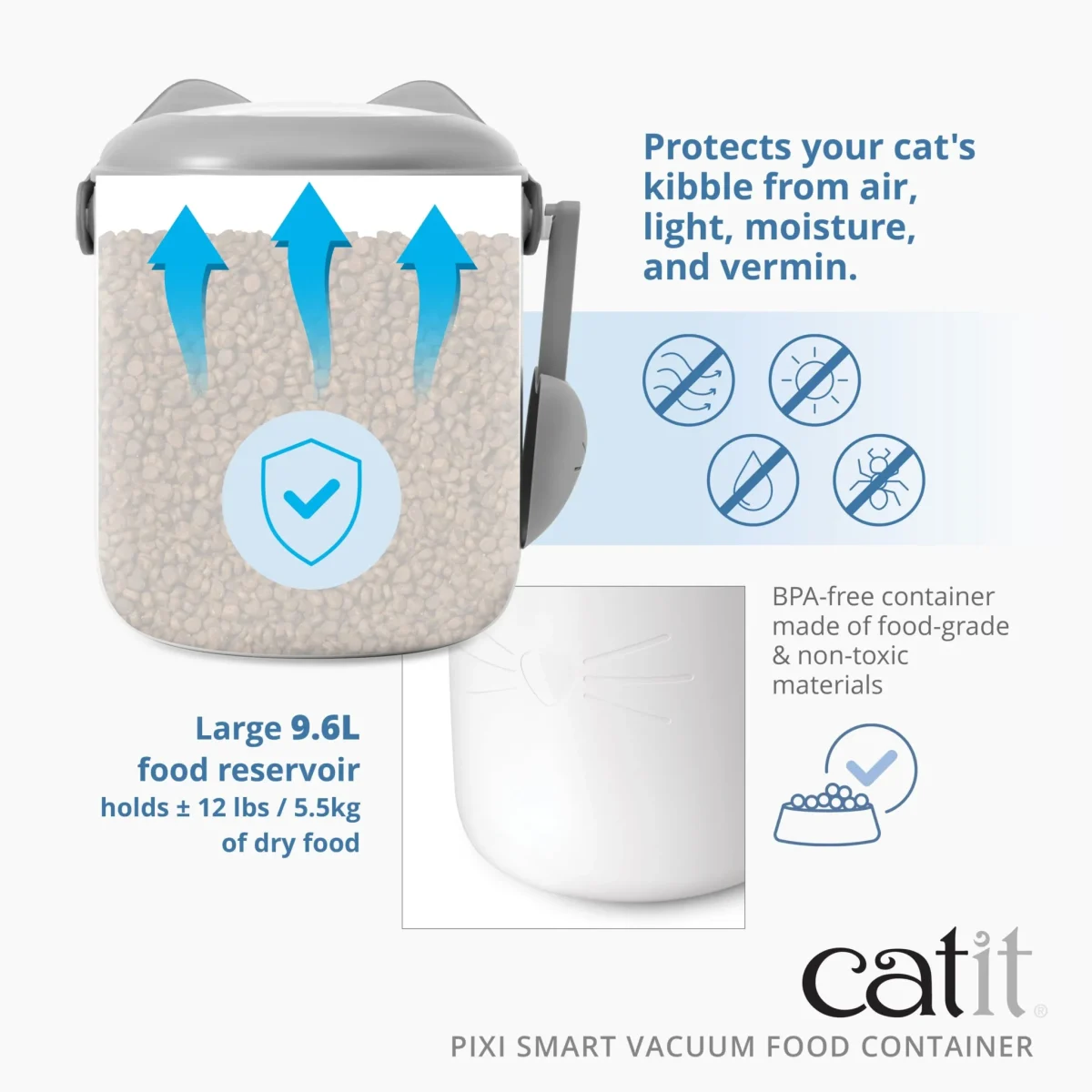 Catit PIXI Smart Vacuum Food Container - Image 4