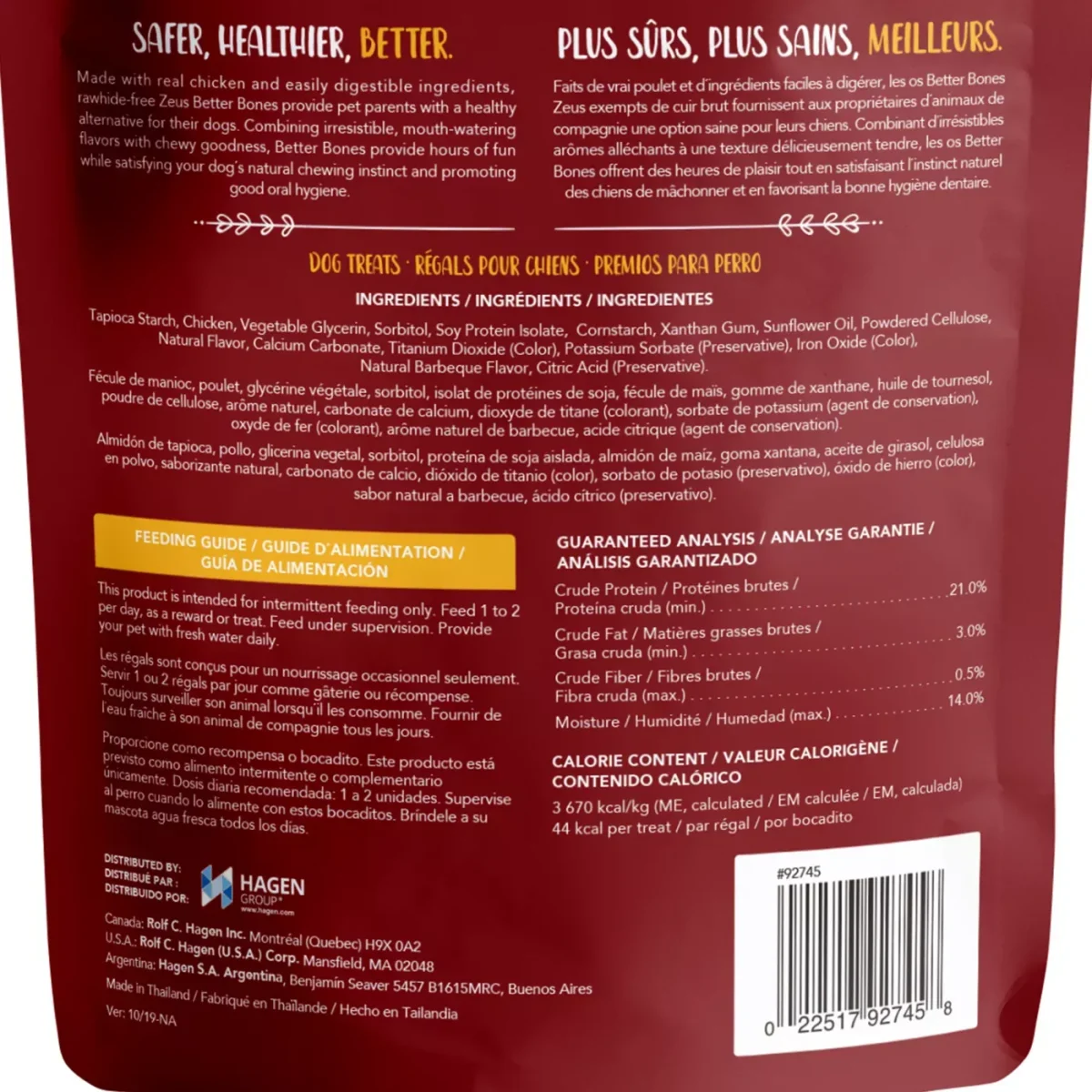 Zeus Better Bones Rawhide Free Twists Dog Treats - BBQ Chicken Flavour, Chicken Wrapped - Image 4