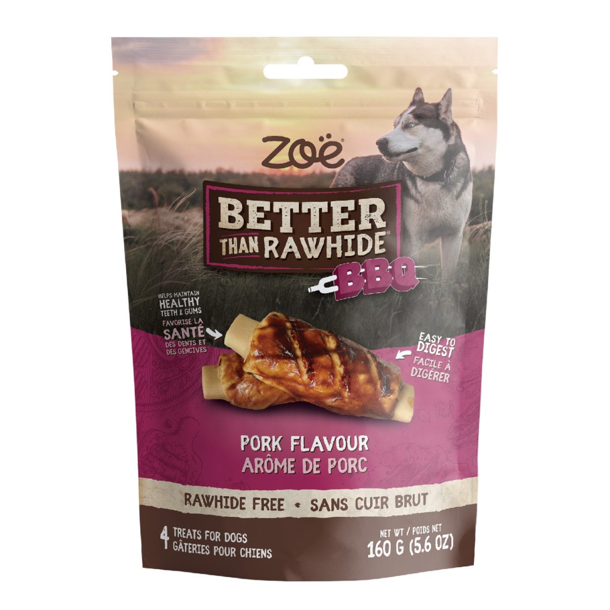 Rawhide Free Dog Treats BBQ Rib | Pork Flavour - Image 3