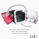 Catit Cabrio Carrier Cherry Red