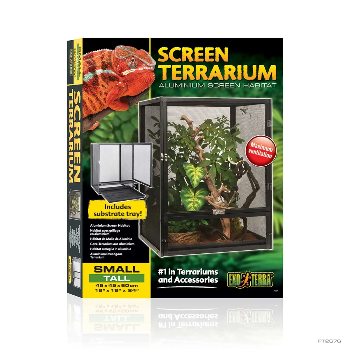 Screen Terrarium Small Tall Aluminum Screen Habitat - Image 2
