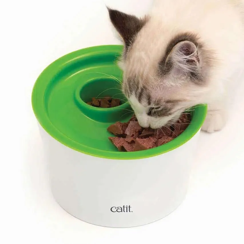 imgi_3_catit Catit Multi Feeder – Slow Feeding Cat Dish with Storage | BPA-Free - Image 1