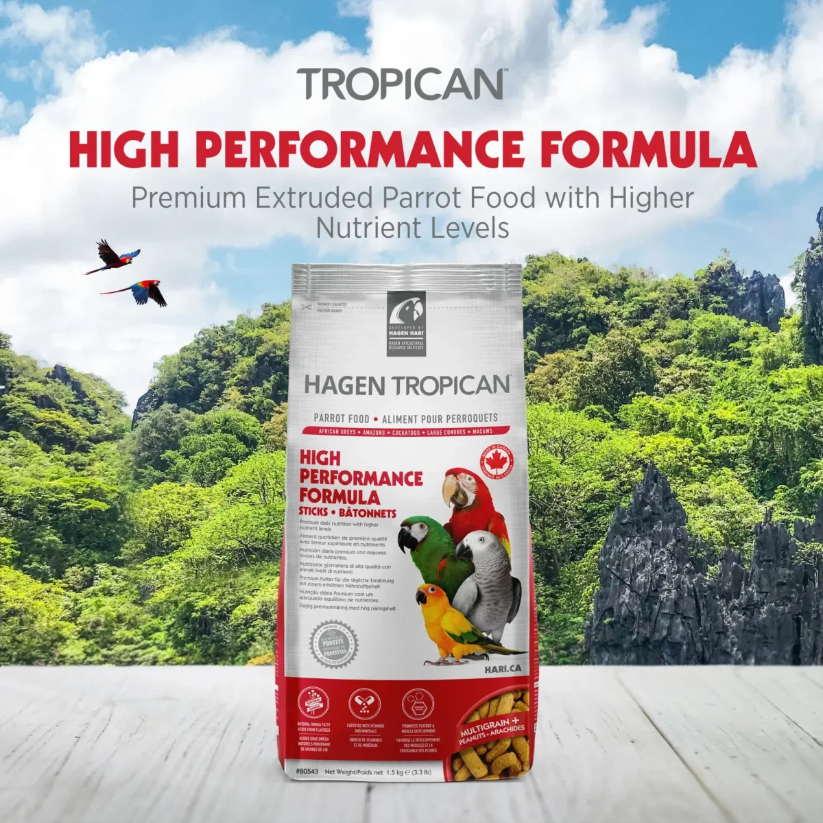 Tropican High Performance Formula for Parrots, Sticks - Image 4
