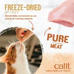 Catit freeze dried Grain free cat snacks Combo Pack (Ocean Whitefish + Chicken + Tuna + Duck Liver & Chicken Liver) – 4 x 28.4g - Image 4