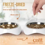 Catit freeze dried Grain free cat snacks Combo Pack (Ocean Whitefish + Chicken + Tuna + Duck Liver & Chicken Liver) – 4 x 28.4g - Image 3