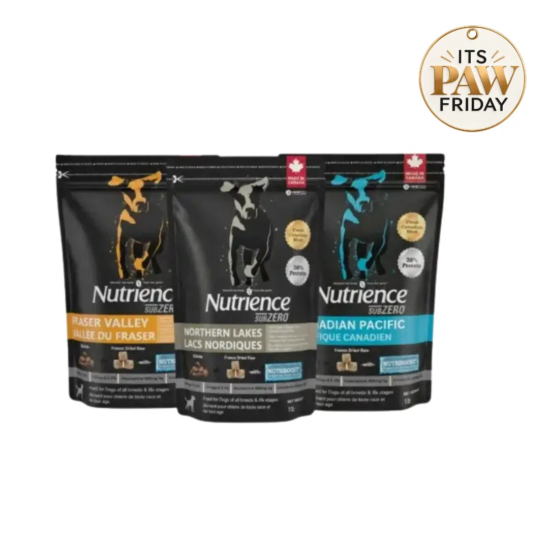 7 Nutrience SubZero Kibble Variety Combo Pack | Fraser Valley, Northern Lakes & Canadian Pacific 1lb - Image 1