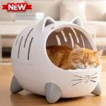 New Catit PIXI Mio 2-in-1 Cat Carrier & Bed – Cushion Included | Vet & Car Travel Ready
