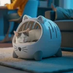 New Catit PIXI Mio 2-in-1 Cat Carrier & Bed – Cushion Included | Vet & Car Travel Ready - Image 3