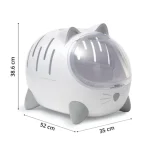New Catit PIXI Mio 2-in-1 Cat Carrier & Bed – Cushion Included | Vet & Car Travel Ready - Image 8